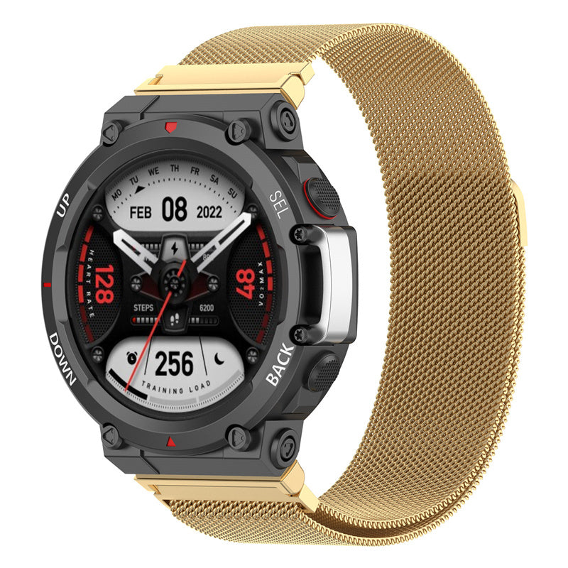 For Huami Amazfit T-Rex 2 Replacement Strap Smart Watch Milanese Stainless Steel Mesh Band For Huami Amazfit T-Rex 2 Replacement Strap Smart Watch Milanese Stainless Steel Mesh Band